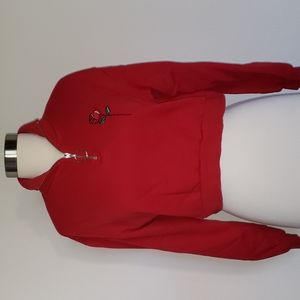 Cropped lady's long sleeve sweat shirt